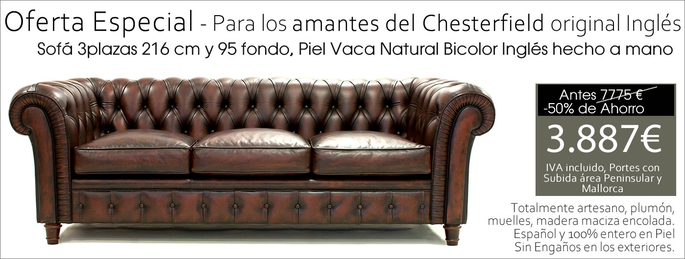 SOFAS PIEL NATURAL CALIDAD